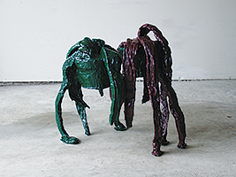 Hanging Plant (living) and Hanging Plant (dead), 2008