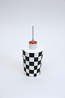Take Out Container (checkered) and Ketchup and Cigarette, 2006